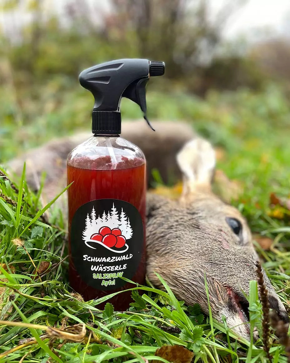 Spray salé à l'anis - attractif pour le sanglier, le chevreuil, le cerf et  le daim – Schwarzwaldwässerle